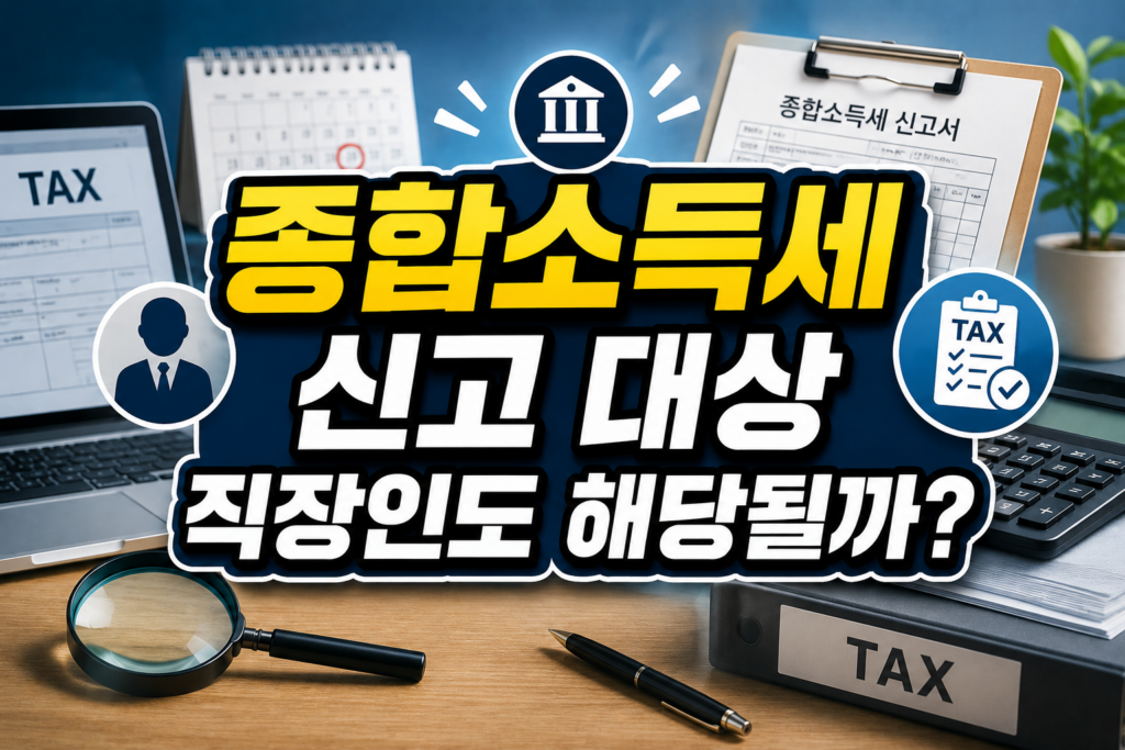 종합소득세 신고 대상 직장인도 해당될까