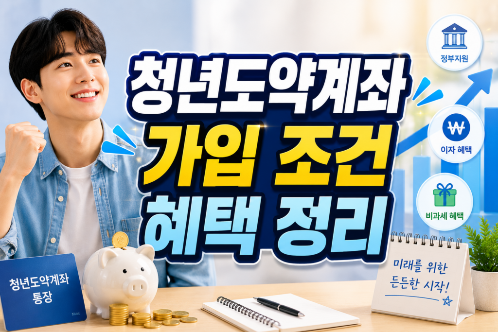 청년도약계좌 가입 조건 혜택 정리