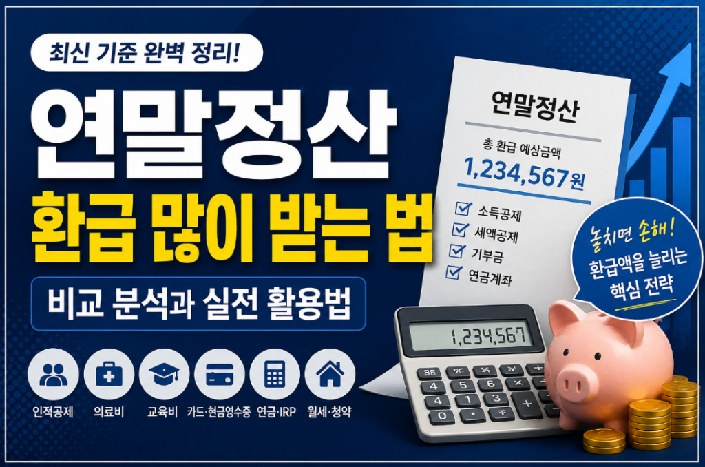 연말정산 환급 많이 받는 법 비교 분석과 실전 절세 전략