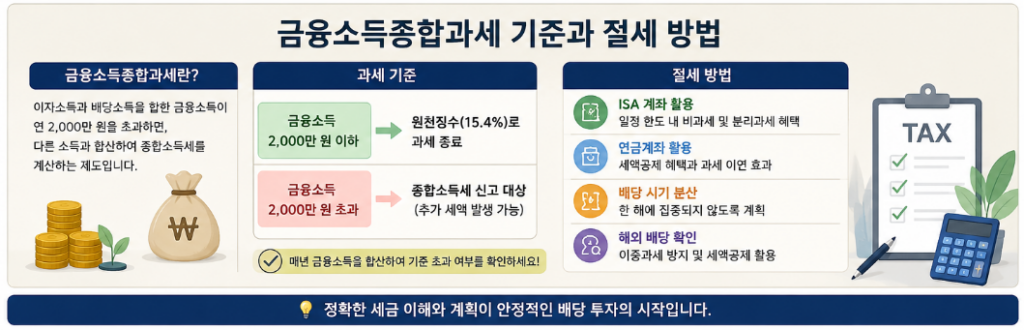 배당소득세 줄이려면 어떤 방법이 좋을까요