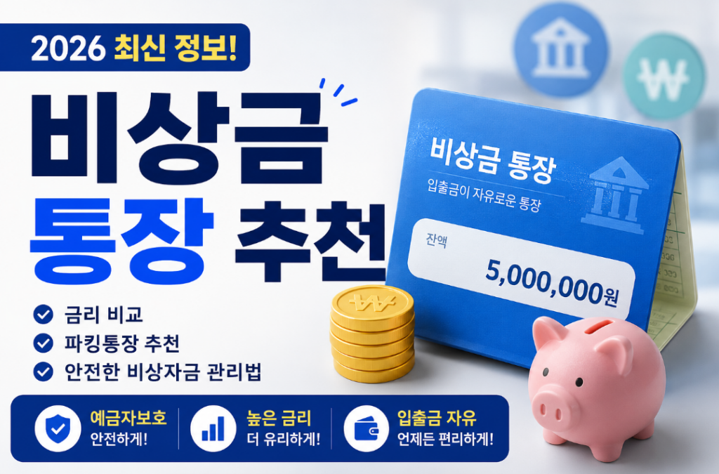 비상금 통장과 적금은 함께 이용하는 것이 좋나요?