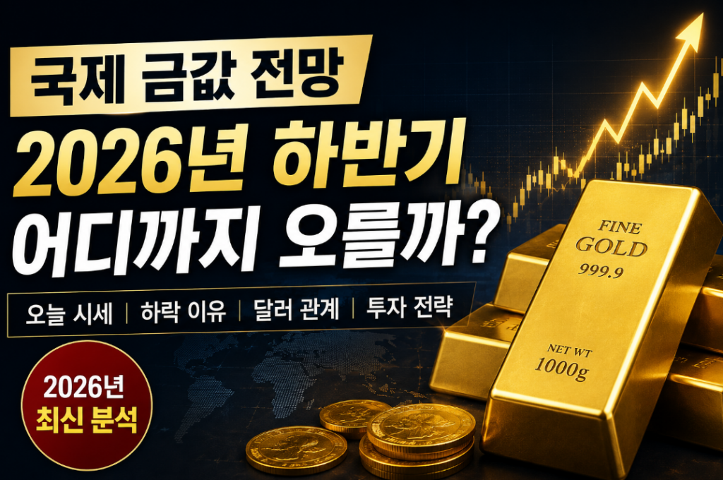 2026년 하반기 국제 금값 전망｜달러·금리 변수까지 한눈에