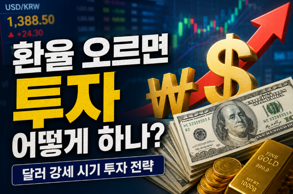환율 오르면 투자 어떻게 하나? 달러 강세 시기 투자 전략
