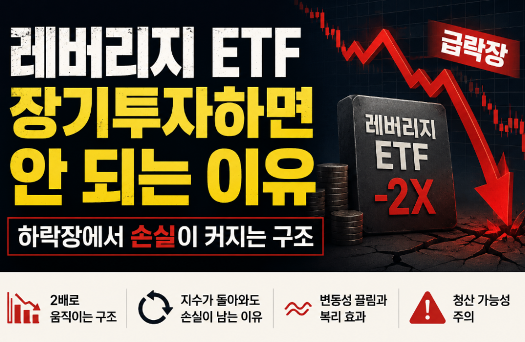 레버리지 ETF 장기투자의 함정, 지수가 회복해도 손실이 남는 이유