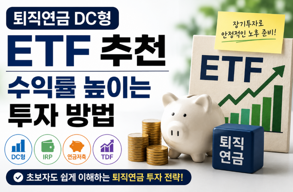 퇴직연금 DC형 ETF 추천, 수익률 높이는 투자 방법 총정리