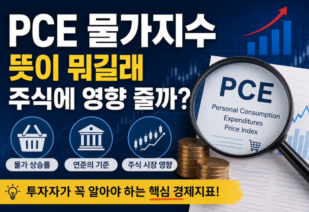 PCE 물가지수 뜻 쉽게 정리|주가가 흔들리는 이유는?