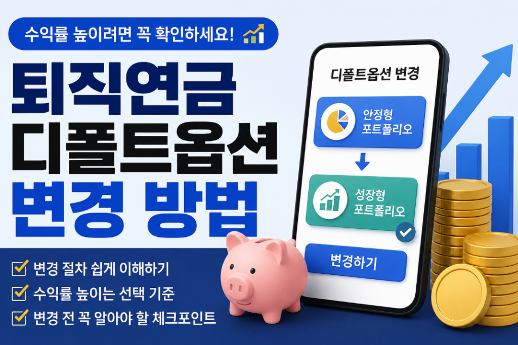 퇴직연금 디폴트옵션 변경 절차와 수익률 관리 핵심 가이드