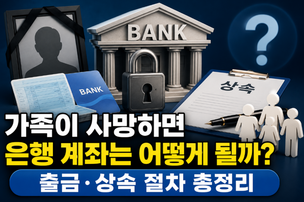사망자 은행 계좌 출금 가능할까? 상속 절차 쉽게 이해하기