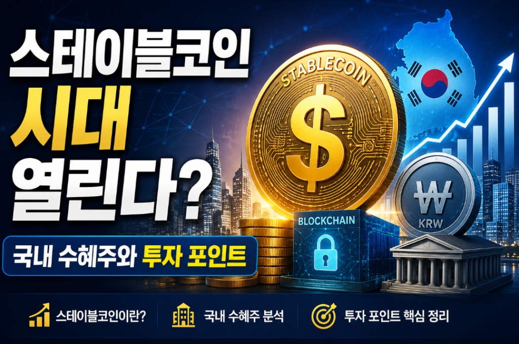 스테이블코인 관련주 총정리|국내 수혜주와 투자 포인트 한눈에