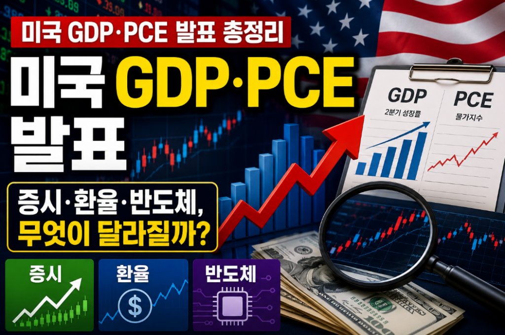 미국 GDP·PCE 발표｜한국 증시와 반도체 영향 총정리