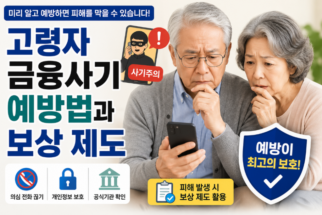 고령자 금융사기 대처법, 보상 제도와 신고 방법 총정리