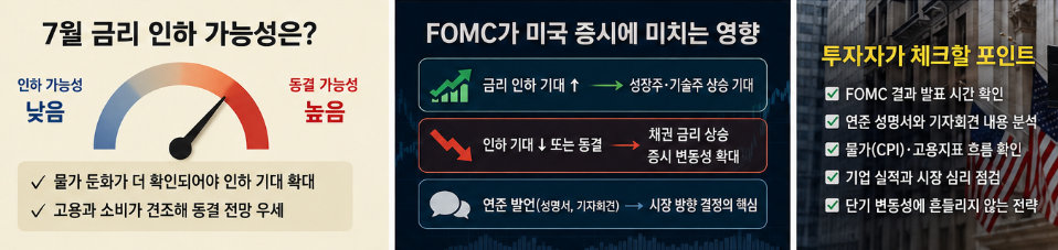7월 FOMC 일정부터 확인해 보겠습니다