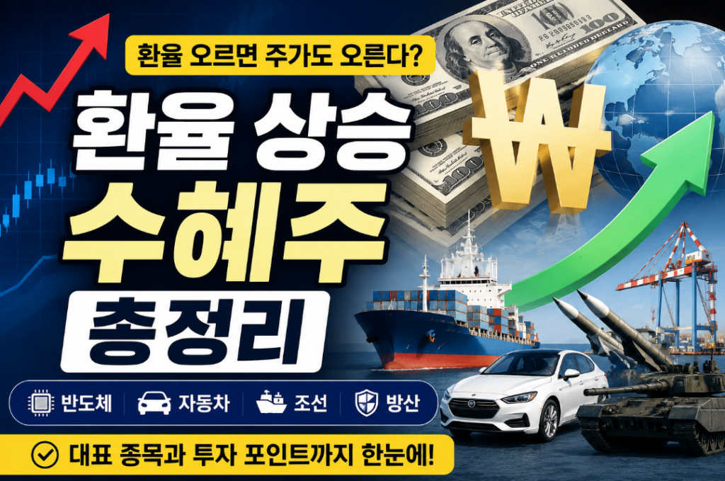 환율 상승 수혜주 총정리, 투자 전에 확인해야 할 핵심 체크포인트