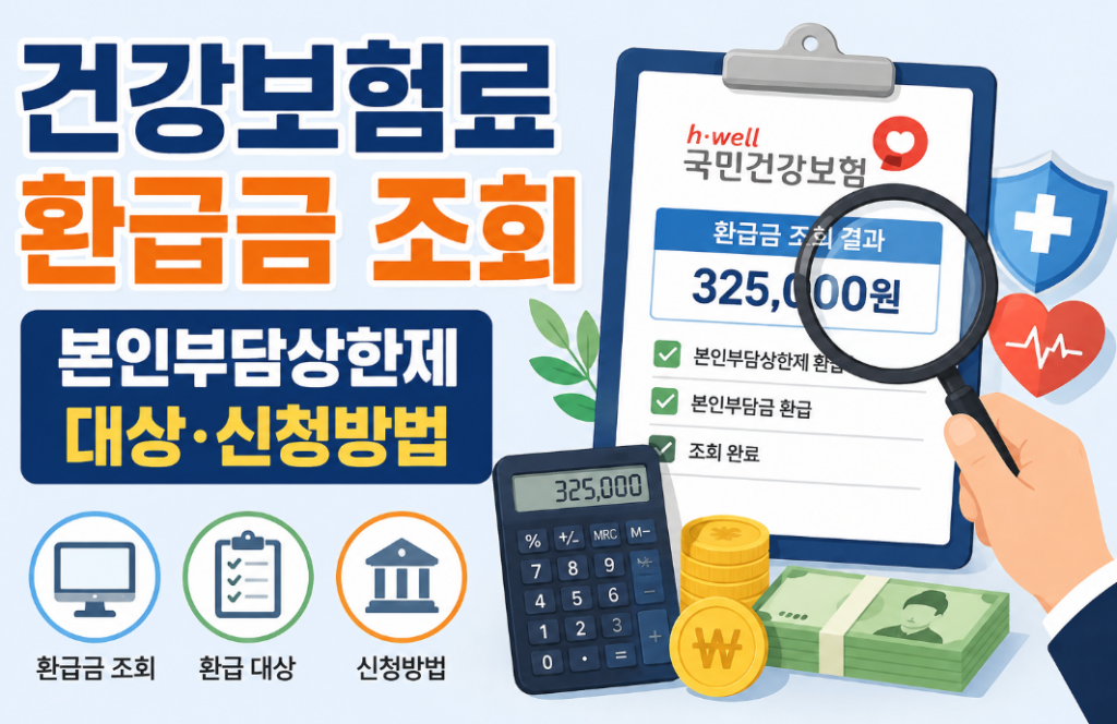 건강보험료 환급금 받을 수 있을까? 조회·대상·신청방법