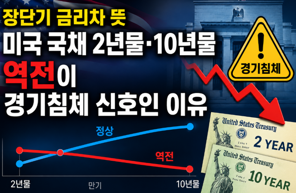 장단기 금리차 뜻｜2년물·10년물 금리 역전 의미와 경기침체 신호