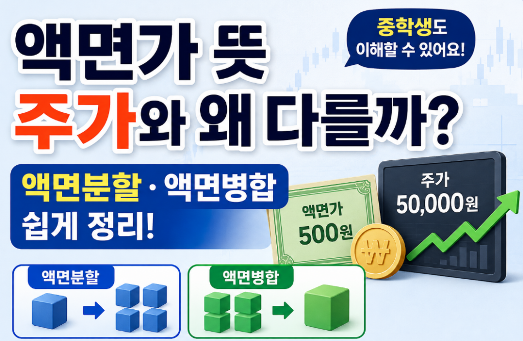 액면가 뜻|500원인데 주가는 왜 5만원일까?