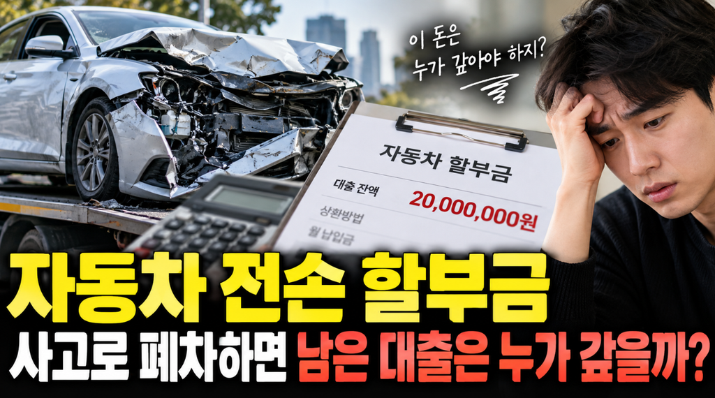 자동차 전손 할부금 어떻게 될까｜보험금·대출 잔액 처리